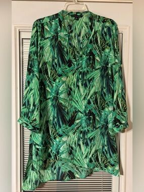 Zac & Rachel Green Palm-Pattern Shirt